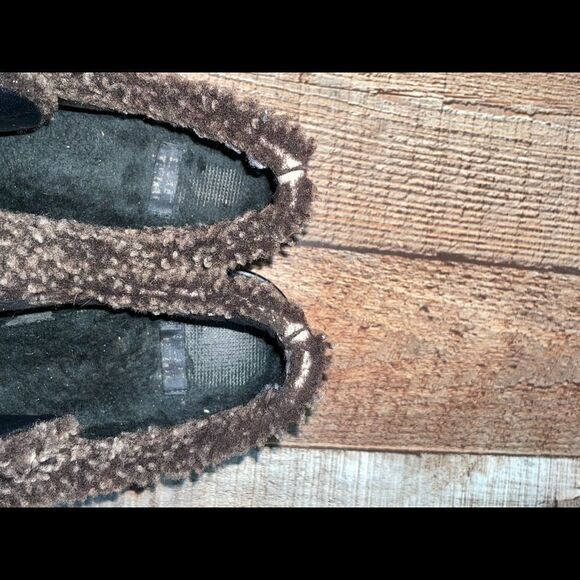 Stuart Weitzman Oxford Shoes Black Suede Faux Fur - Picture 3 of 13